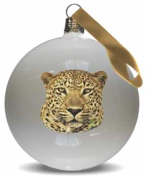 Christmas ball with cheetah-print
